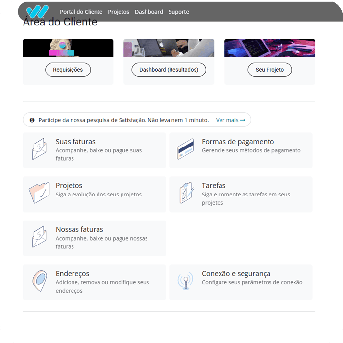 Print do Portal - Faturas e financeiro